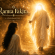 Cover illustration for Ramta Fakira featuring a radiant divine figure extending a hand toward a woman, symbolizing spiritual awakening, faith, and the guiding light of divine grace.
